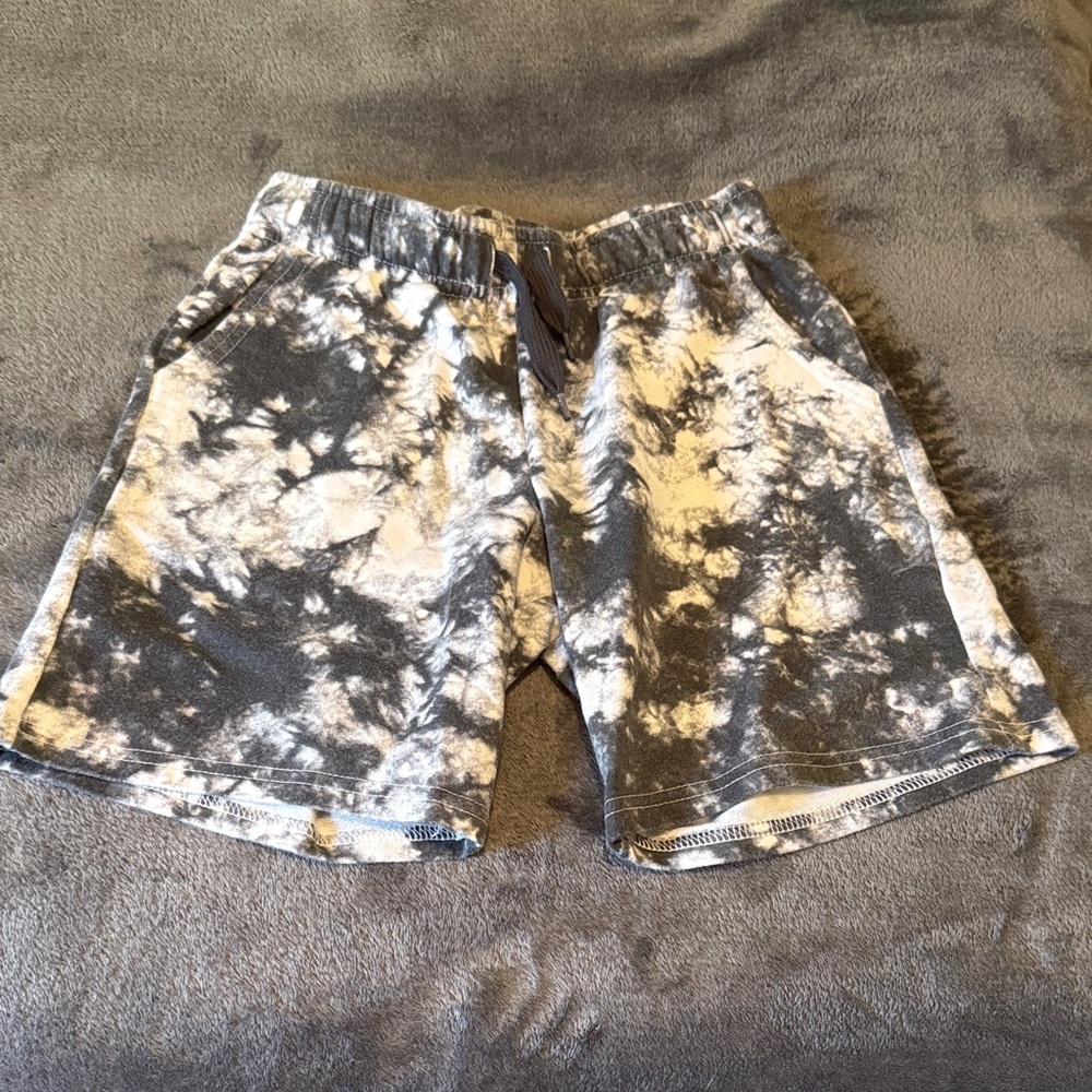 Cat & Jack Black and White Tie-Dye Shorts